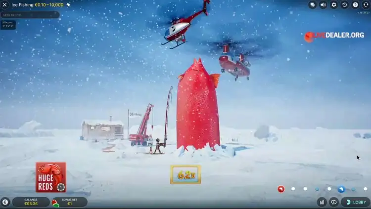 How Ice Fishing Live Casino Gameplay Works
